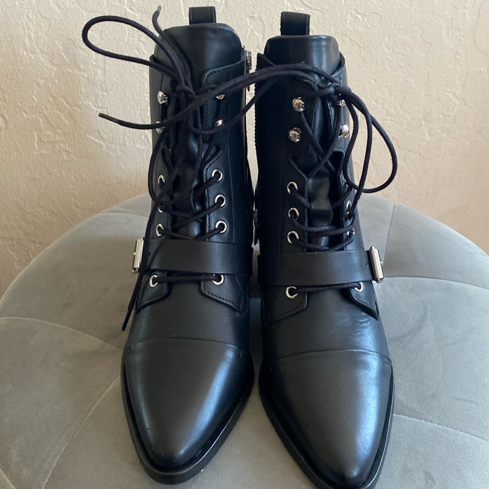 Women All Saints leather black boot